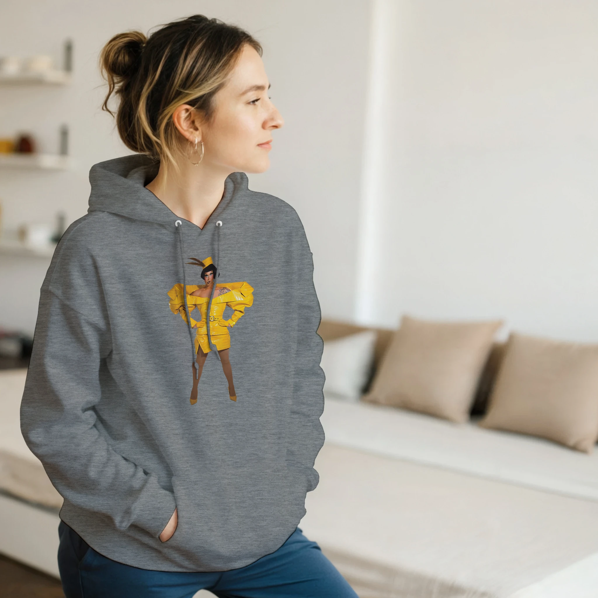 Anita Piss Meet the Queens hoodie in sport grey