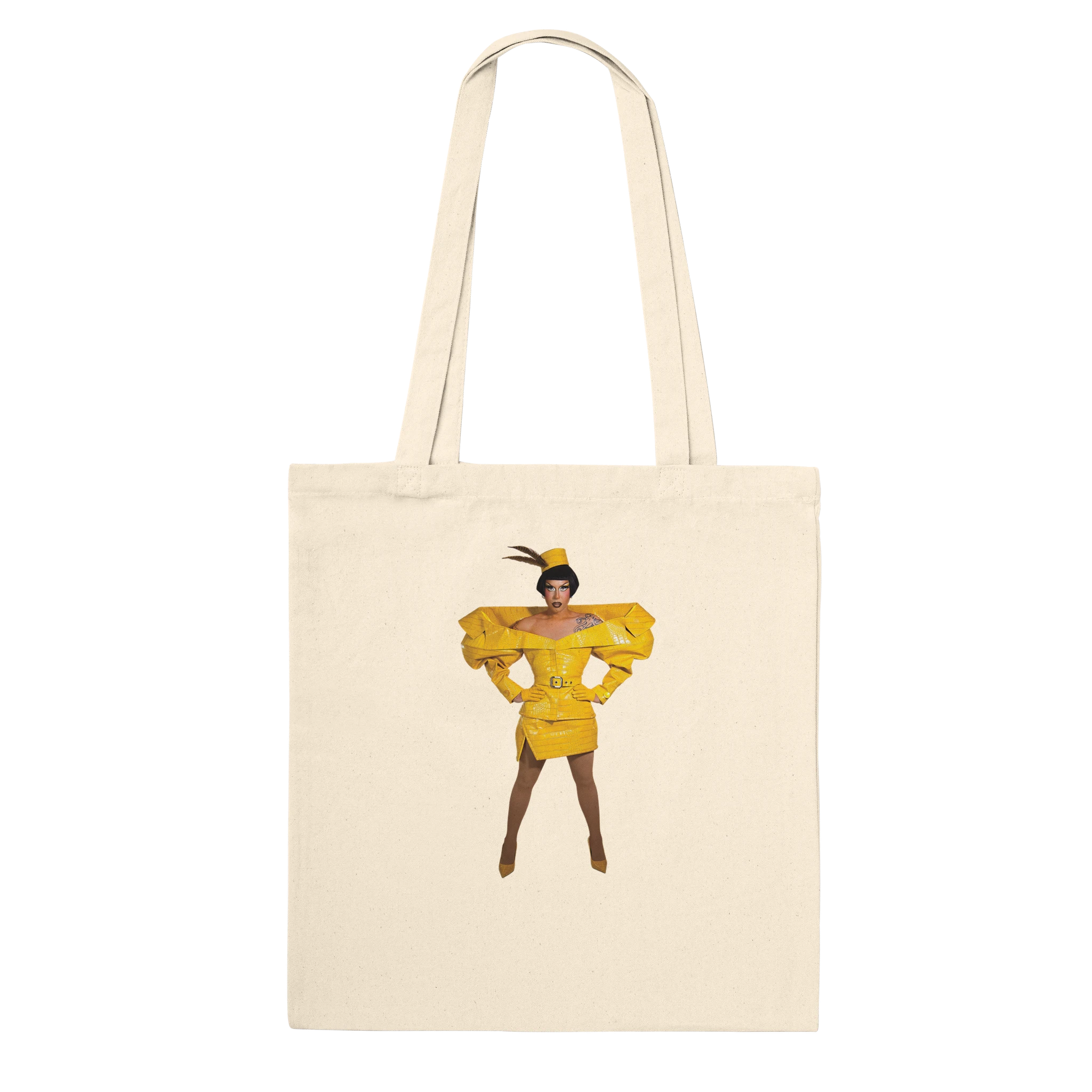 Anita Piss Meet the Queens tote bag in natural cotton