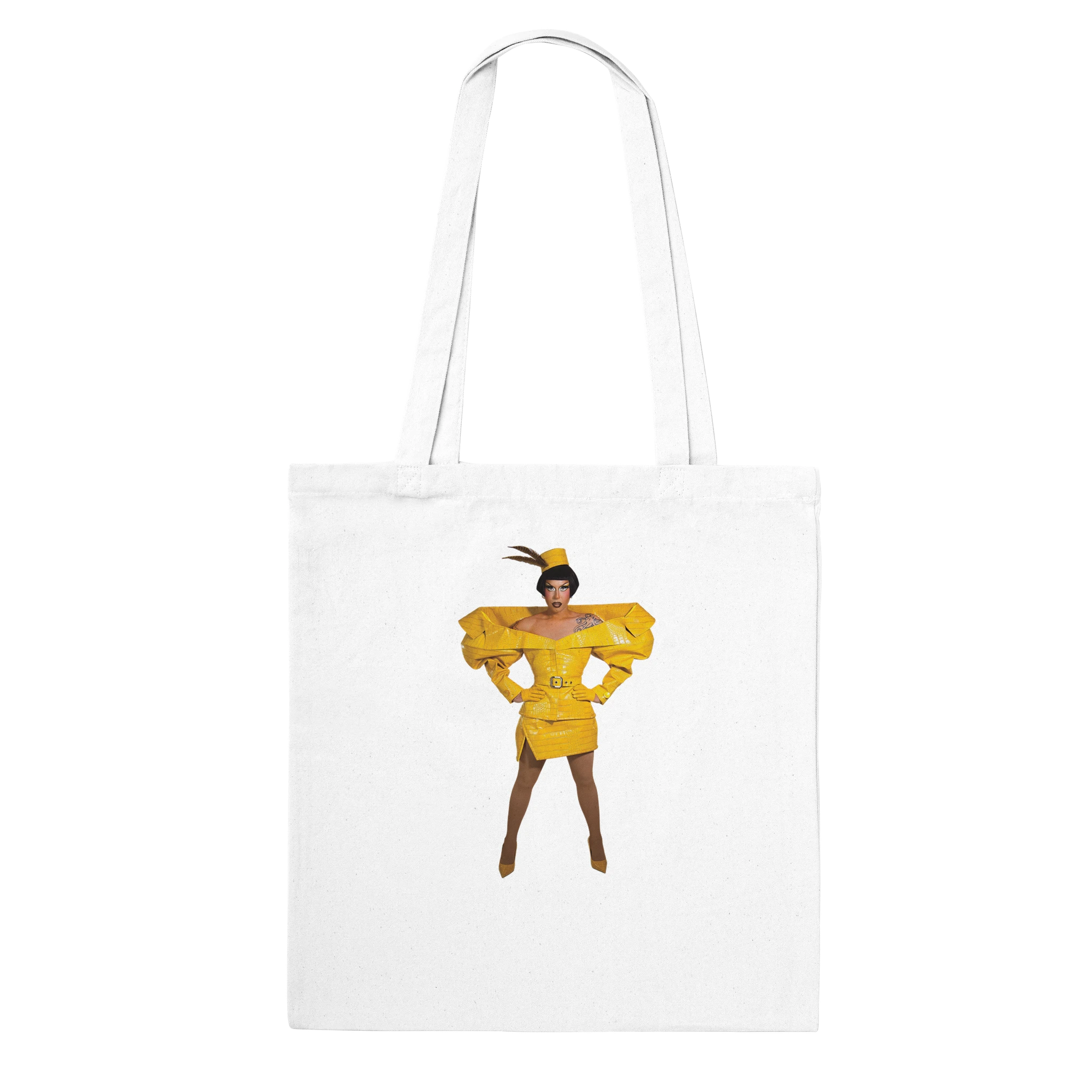 Anita Piss Meet the Queens tote bag in white
