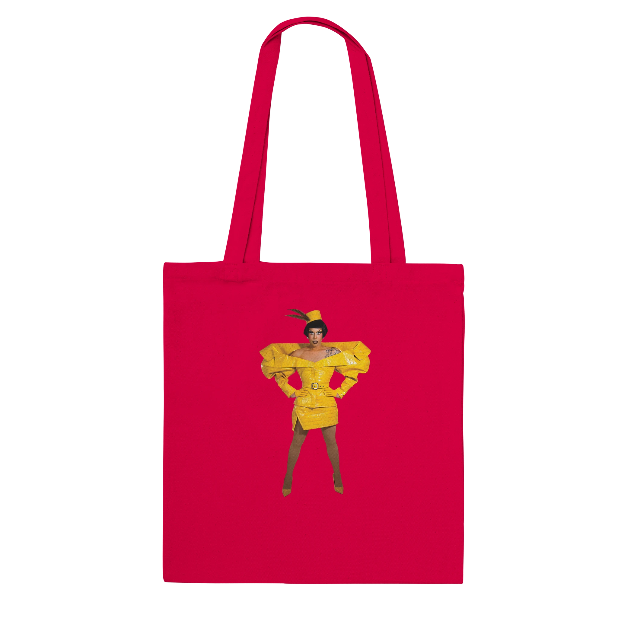 Anita Piss Meet the Queens tote bag in red