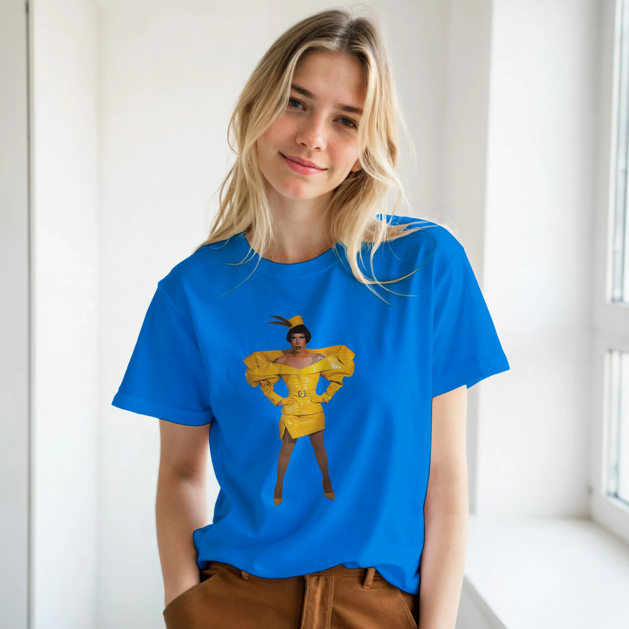 Anita Piss Meet the Queens t-shirt in royal blue